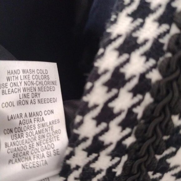 Women's Checkered Blazer Formal Black White Career Office Women’s Size 8 - Picture 11 of 11